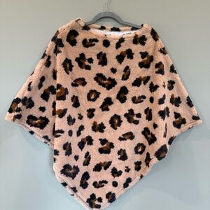 Leopard Print Poncho